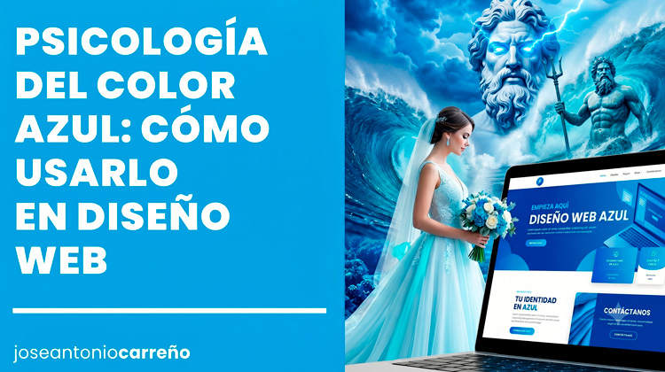 Psicología del color azul en diseño web