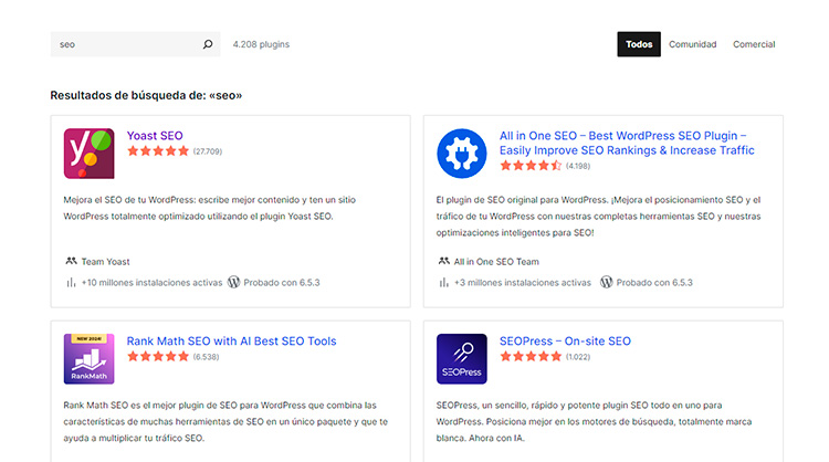 Wordpress bueno SEO